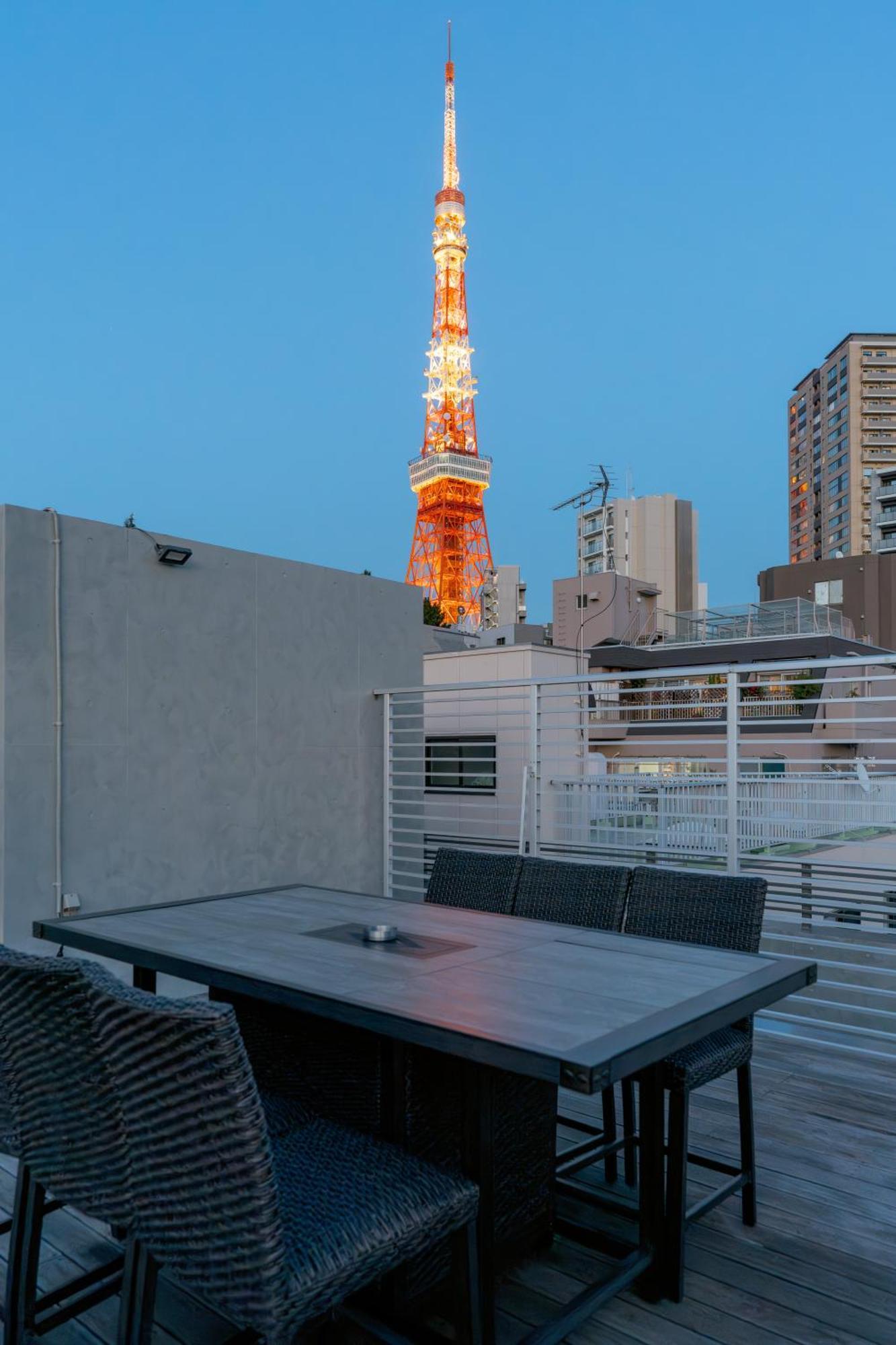 Azabu Modern House The Tokyo Tower Can Be Seen From The Villa 500M2 Ngoại thất bức ảnh