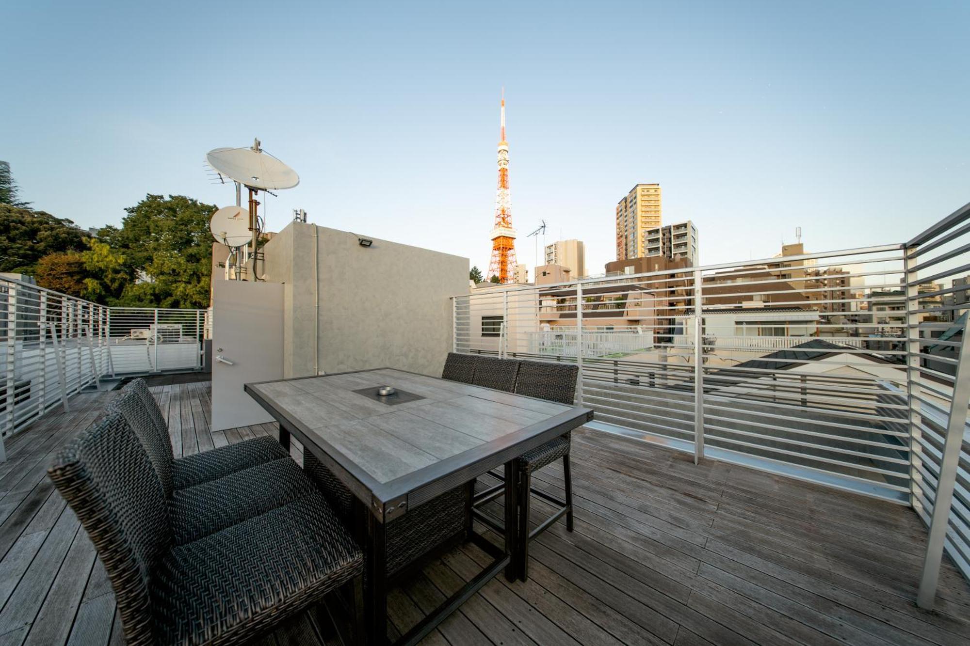 Azabu Modern House The Tokyo Tower Can Be Seen From The Villa 500M2 Ngoại thất bức ảnh